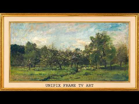 Blooming Orchard → Vintage Spring Landscape Frame TV Art 4K 🌿🖼️ Classic Oil Painting TV Screensaver