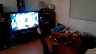 Kinect Epic Fail, Girl Falls Playing Kinect, freaking Hilarious !