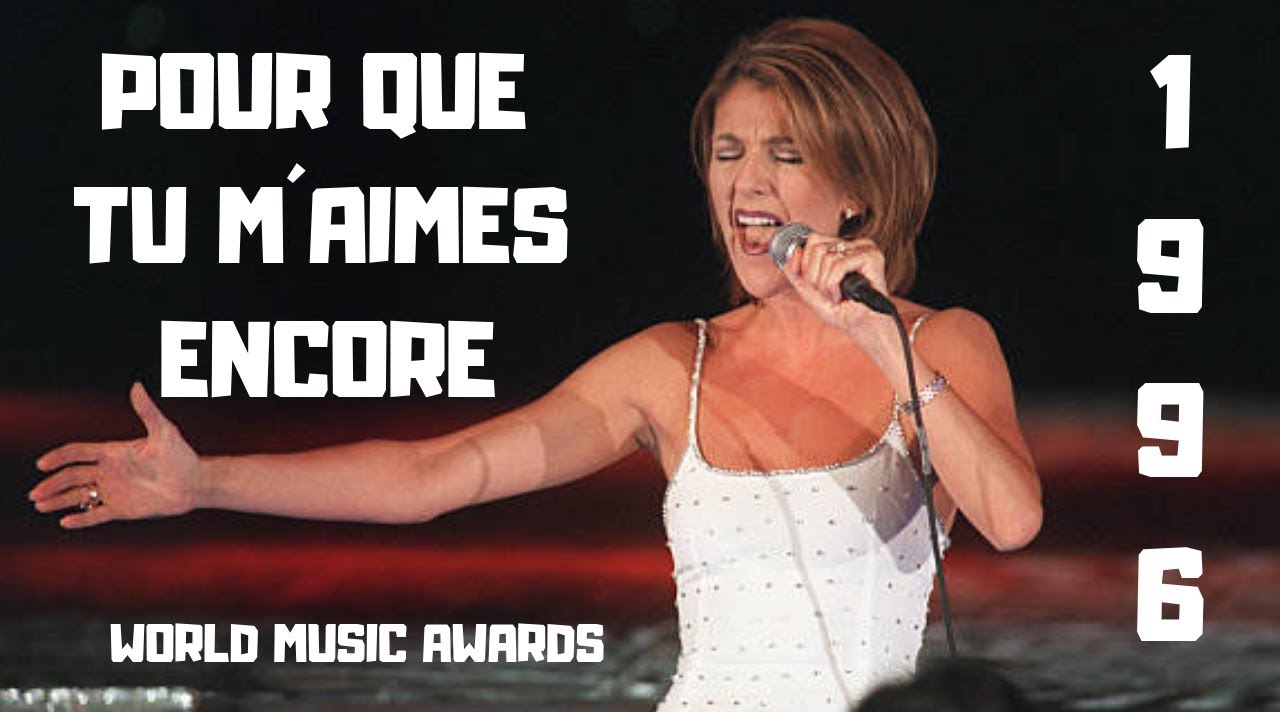 Céline Dion Pour que tu m´aimes encore (Live at World Music Awards 1996) YouTube Céline Dion Pour que tu m´aimes encore (Live at World Music Awards 1996) YouTube