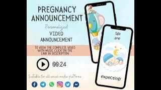 VIDEO Pregnancy Announcement, Personalized Baby Reveal Idea to announce you are pregnant