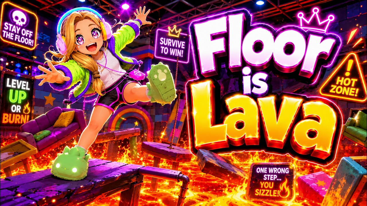 The Floor is Lava Minigame is So Fun