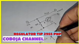 voltage regulator tip 2955/ tip42 | rangkaian penurun tegangan tip 2955/ tip42