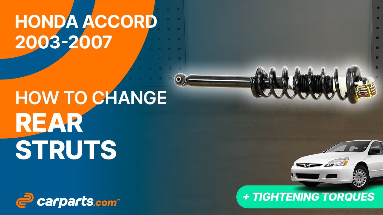 How to replace the Rear Struts 2003-2007 Honda Accord 🚗 - YouTube