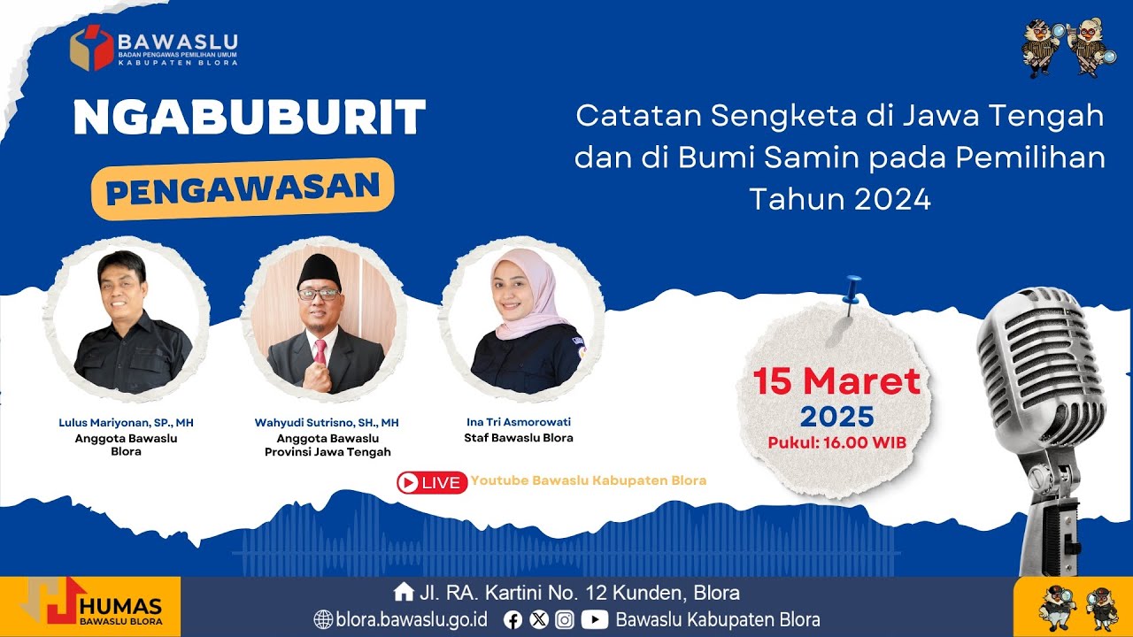 Ngabuburit Pengawasan - Catatan Sengketa di Jawa Tengah dan di Bumi Samin