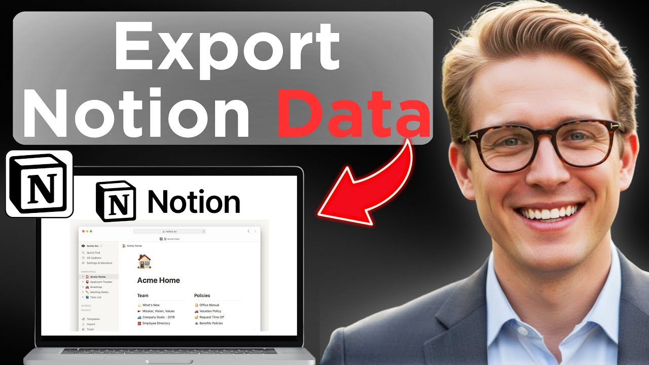 How To Export A Page Or Database From Notion (Easy Guide) - YouTube