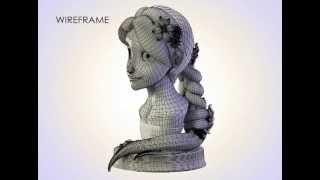 MODELLING RAPUNZEL - wireframe, texturing and lighting