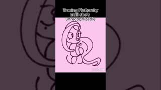 Tracing Fluttershy until she’s unrecognizable #mlpequestragirls #mlp #fluttershy #arttrend