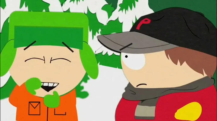 Kyle can't stop laughing at cartman