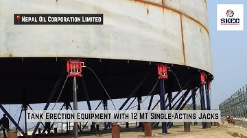 12MT Hydraulic Tank jacking system
