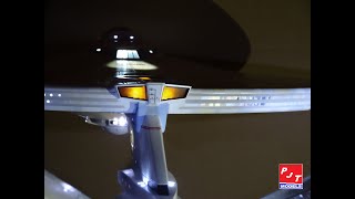 Polar lights 1/350 Star Trek U.S.S. ENTERPRISE NCC-1701 refit model kit Professionally built.