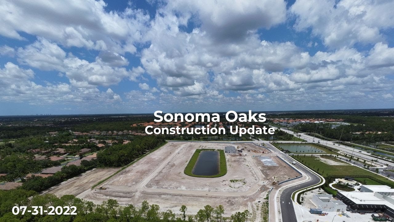 Construction Update for Sonoma Oaks in North Naples Florida Sonoma Oaks