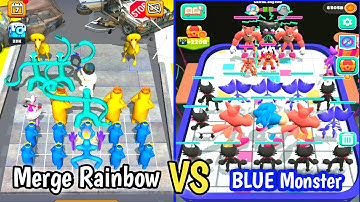 Merge Master Blue Monster Vs Merge Monster 100 Doors Max Level In Mobile Game Android Gameplay