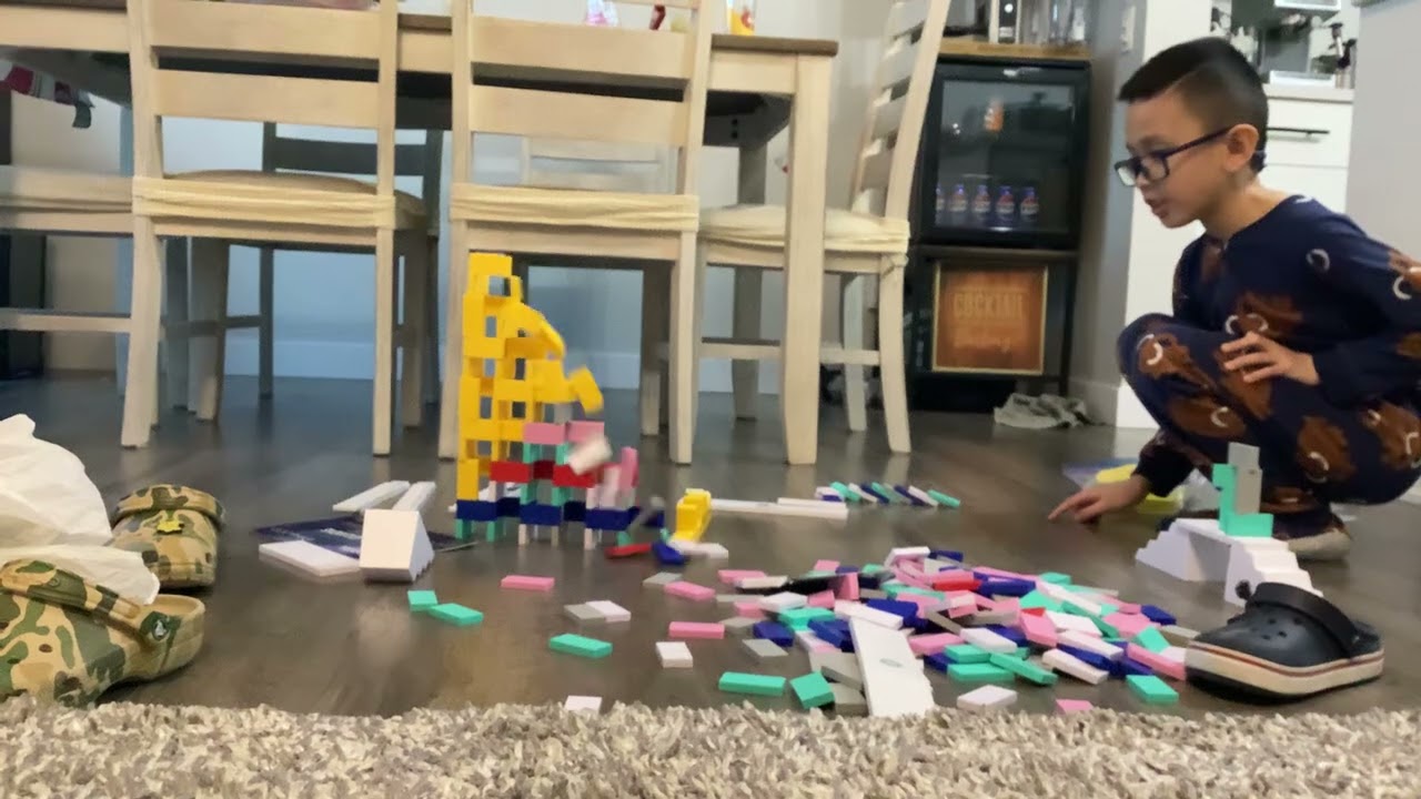 1st domino build of the channel 