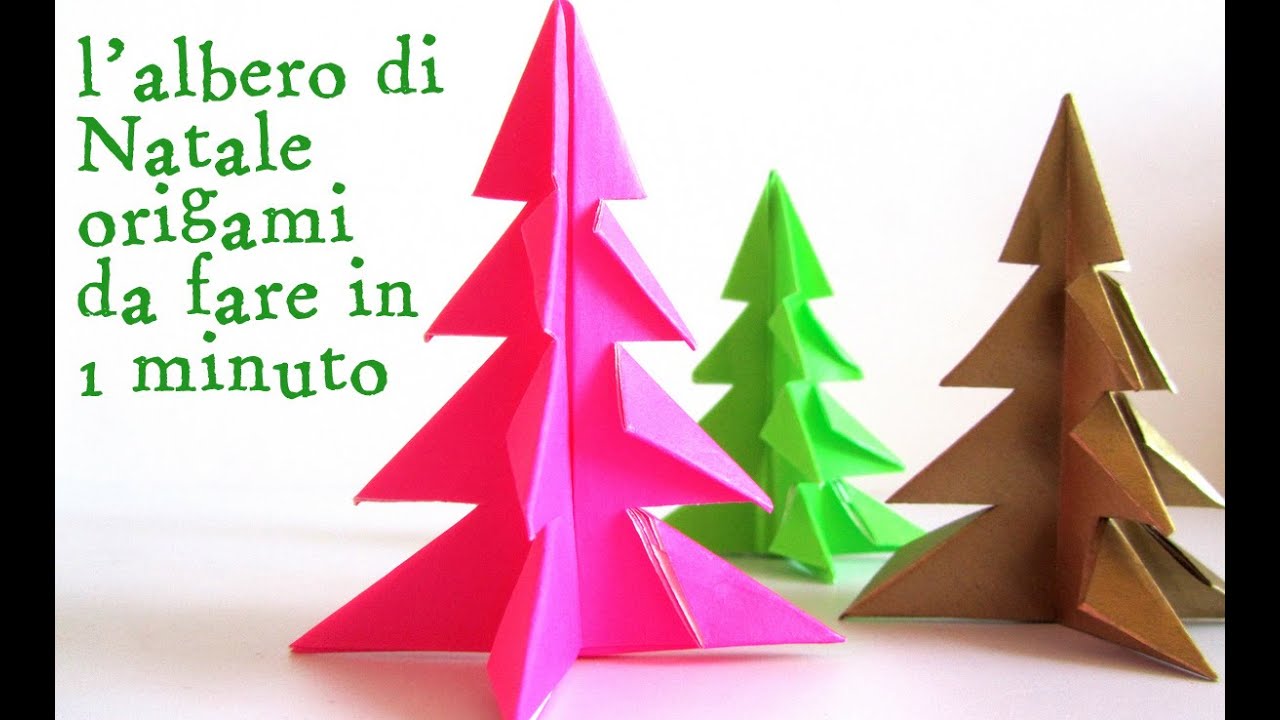 Tutorial Origami Albero Di Natale.Natale In 1 Minuto L Albero Di Natale Origami Alessia Scrap Craft