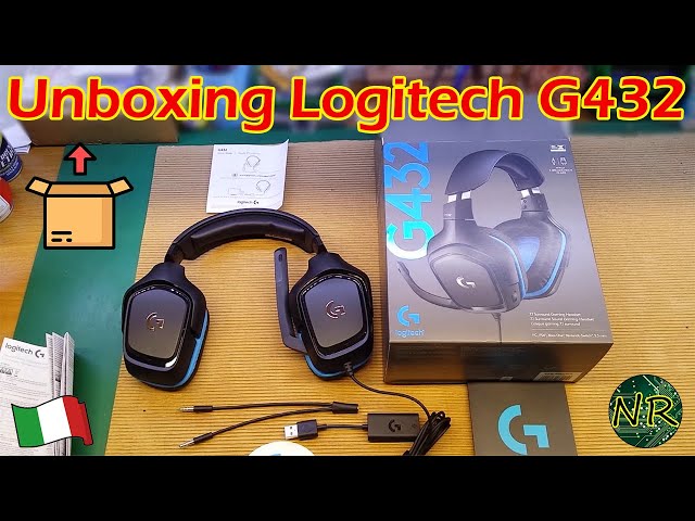 UNBOXING CUFFIE LOGITECH G432 