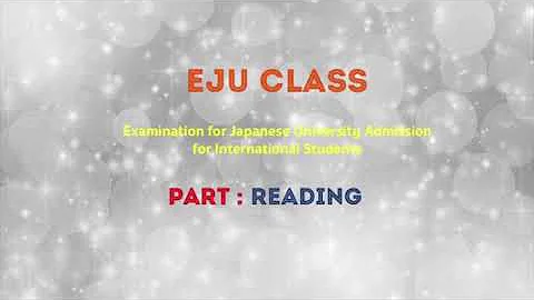EJU reading part by dok-mally school