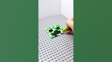 LEGO Drawing Minecraft Creeper 🟩✏️ #minecraft