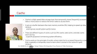 Bandwidth and  Cache | WT | SNS Institutions