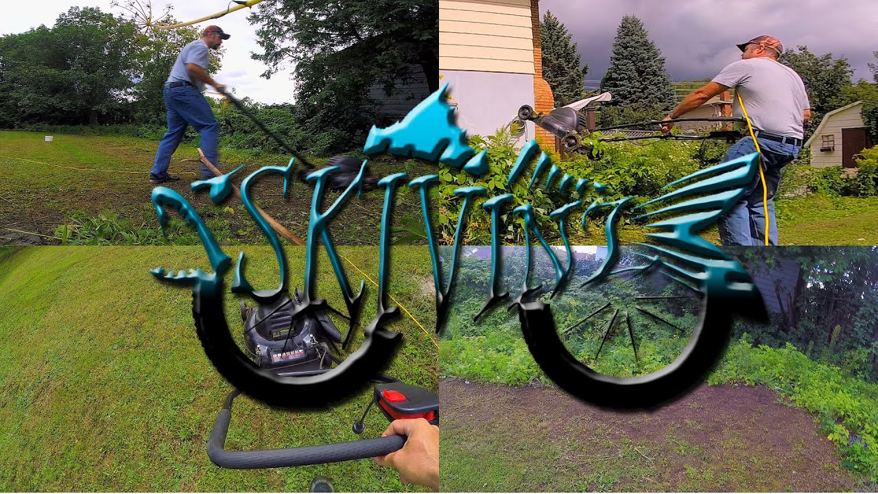 Jobmate Electric Mower VS Rocky Weed beds YouTube