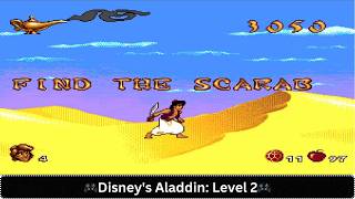 Disney’s Aladdin Game – Level 2 Gameplay | Desert Escape | Retro Sega Classic | IT WALA screenshot 4