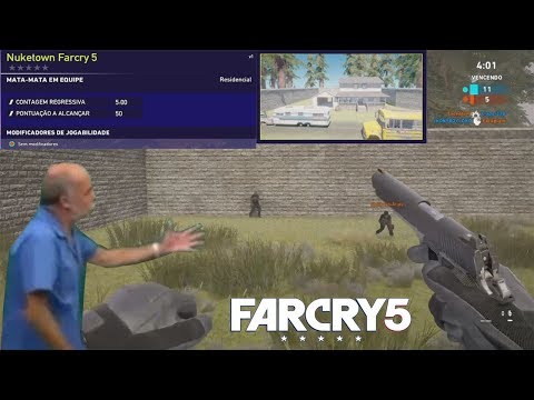 Olha lá Olha só Gameplay no Mapa "Nuketown" do Far Cry 5 - Modo Arcade (Multiplayer) do Far Cry 5