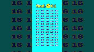 {!!!!!find 61!!!!!}#find #this#number #iq #iqtest #10......