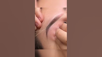Eyebrow threading tutorial #eyebrowthreadingtutorial #shortvideo #shorts