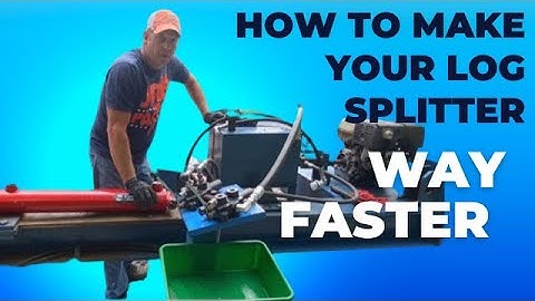 How to Make Hydraulic Log Splitter Way Faster! #80