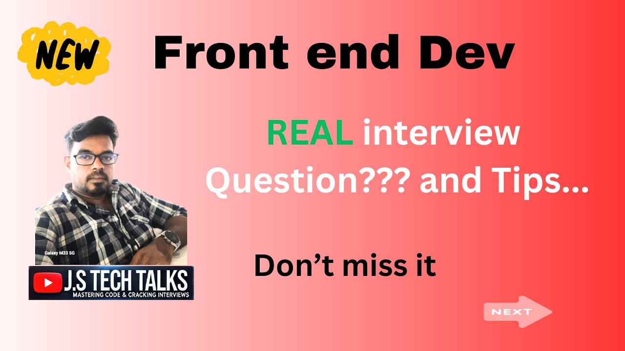 javascript interview questions for front end developer - YouTube