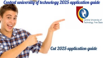 HOW TO APPLY ONLINE AT CUT FOR 2025|CENTRAL UNIVERSITY OF TECHNOLOGY