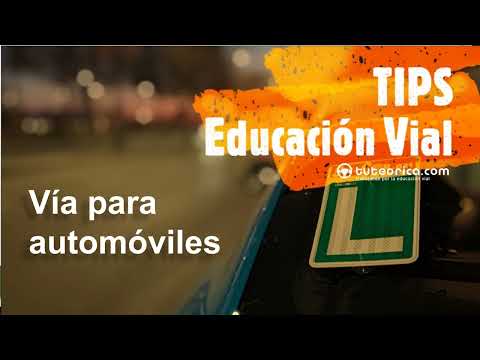 Características de las vías para automóviles. Educación vial para carnet de conducir. Teórica fácil