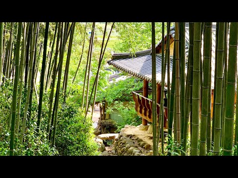 [4K] Ssangsanjae Centuries old traditional Hanok House Relaxing Nature Sounds 윤스테이 촬영지 전남 구례군 쌍산재