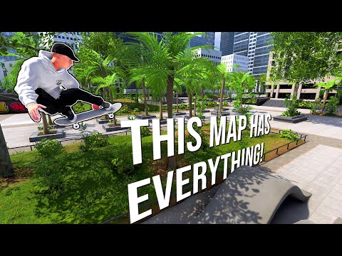 This New Map Has EVERYTHING - Street, Plaza, Skate Park and more! - Skater XL