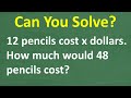 Algebraic Translation and Problem Solving Quiz