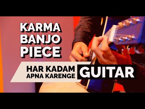 Karma Movie Banjo On Guitar | Aye Watan Tere Liye Song Bollywood Instrumental Unplugged Cover