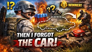 PUBG Win Ruined Because I FORGOT The Car 😂