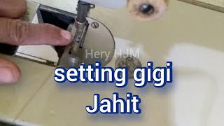 Cara Setel setting gigi mesin jahit #mesin_jahhit