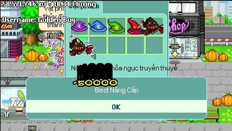 Nâng cấp nón Phù Thủy Hỏa Ngục Truyền Thuyết + Hóa phép cánh Hào Quang Khổng Tước | Avatar 2D