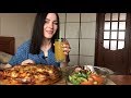 MUKBANG Рецепт | Запеченные крылья, салат с авокадо | Baked wings, avocado salad не ASMR