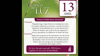 Palavras de Luz em Português e Esperanto – 13/04/2023