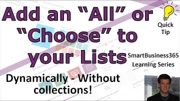 PowerApps - Add an "All" to your Dropdown Lists - Dynamically!