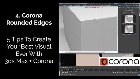 How To Use Corona Rounded Edges In 3ds Max
