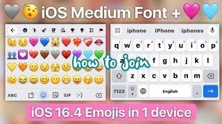 How to apply iOS Medium Font + iOS 16.4 Emojis in 1 device screenshot 3