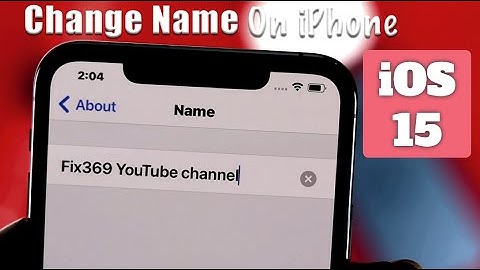 Change iPhone name on iOS [Bluetooth & AirDrop Name Included]
