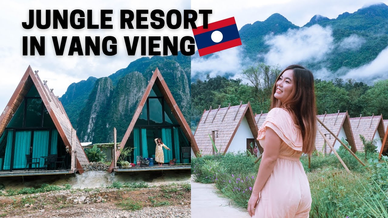 แนะนำ ที่พัก วัง เวียง  New  รีสอร์ทที่เงียบสงบ วังเวียง ลาว | A quiet hidden resort in Vang Vieng, Laos