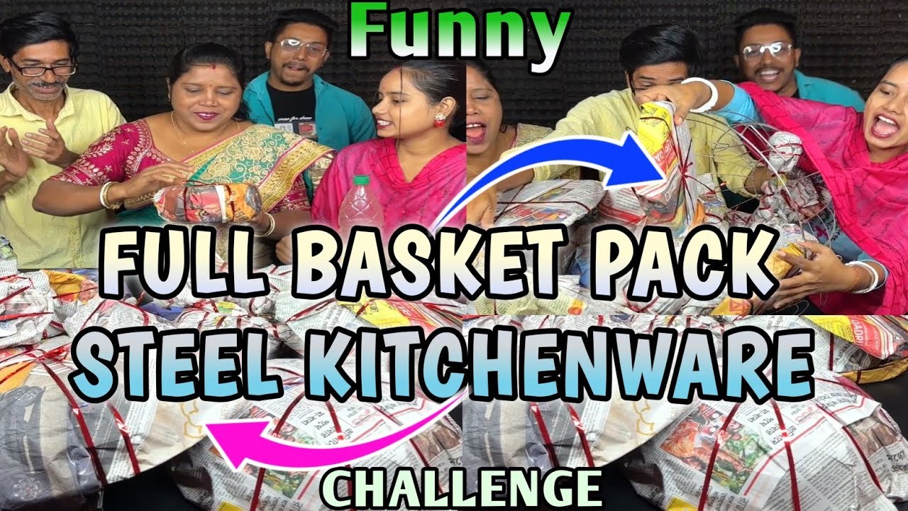 Profuse Full Basket Pack Steel Kitchenware Funny Challenge With Family