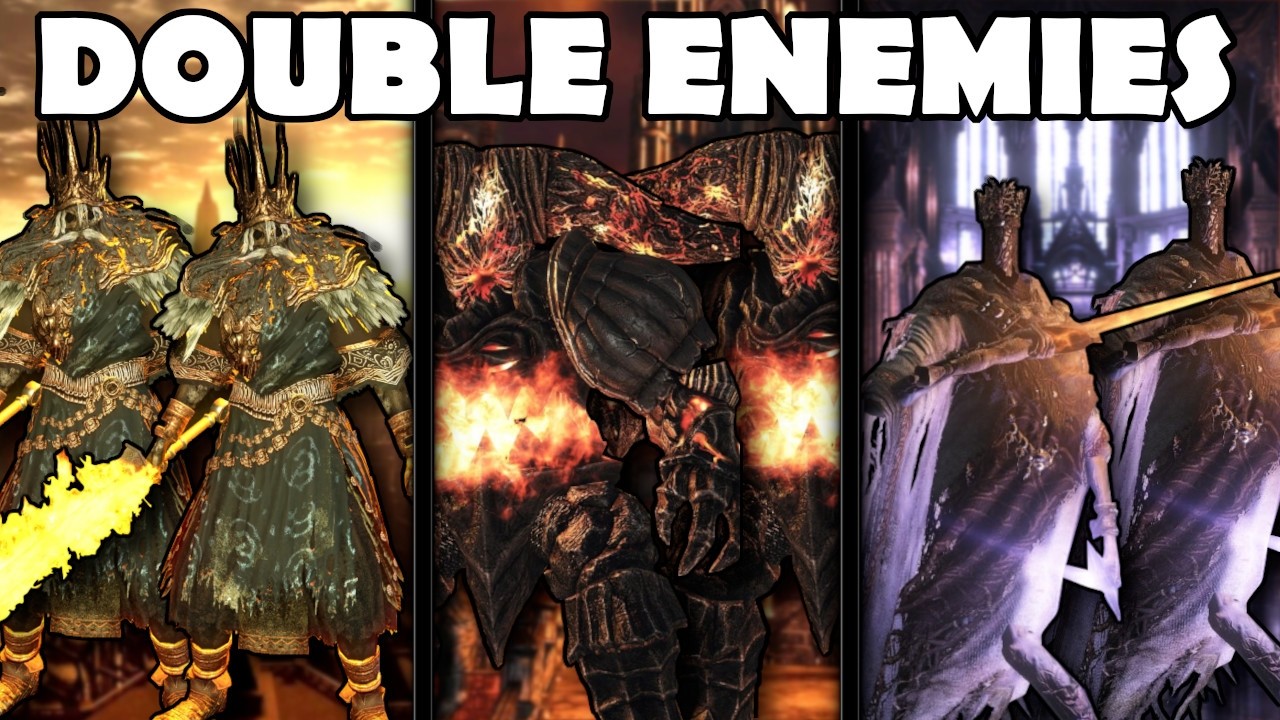 I doubled every enemy in the Dark Souls Trilogy - YouTube