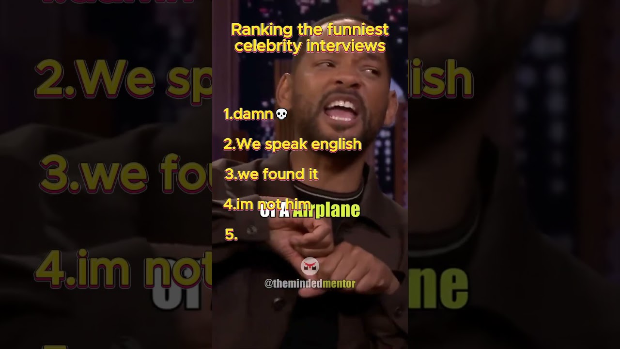 Ranking the Funniest Celebrity Interviews #shorts #funny #trending
