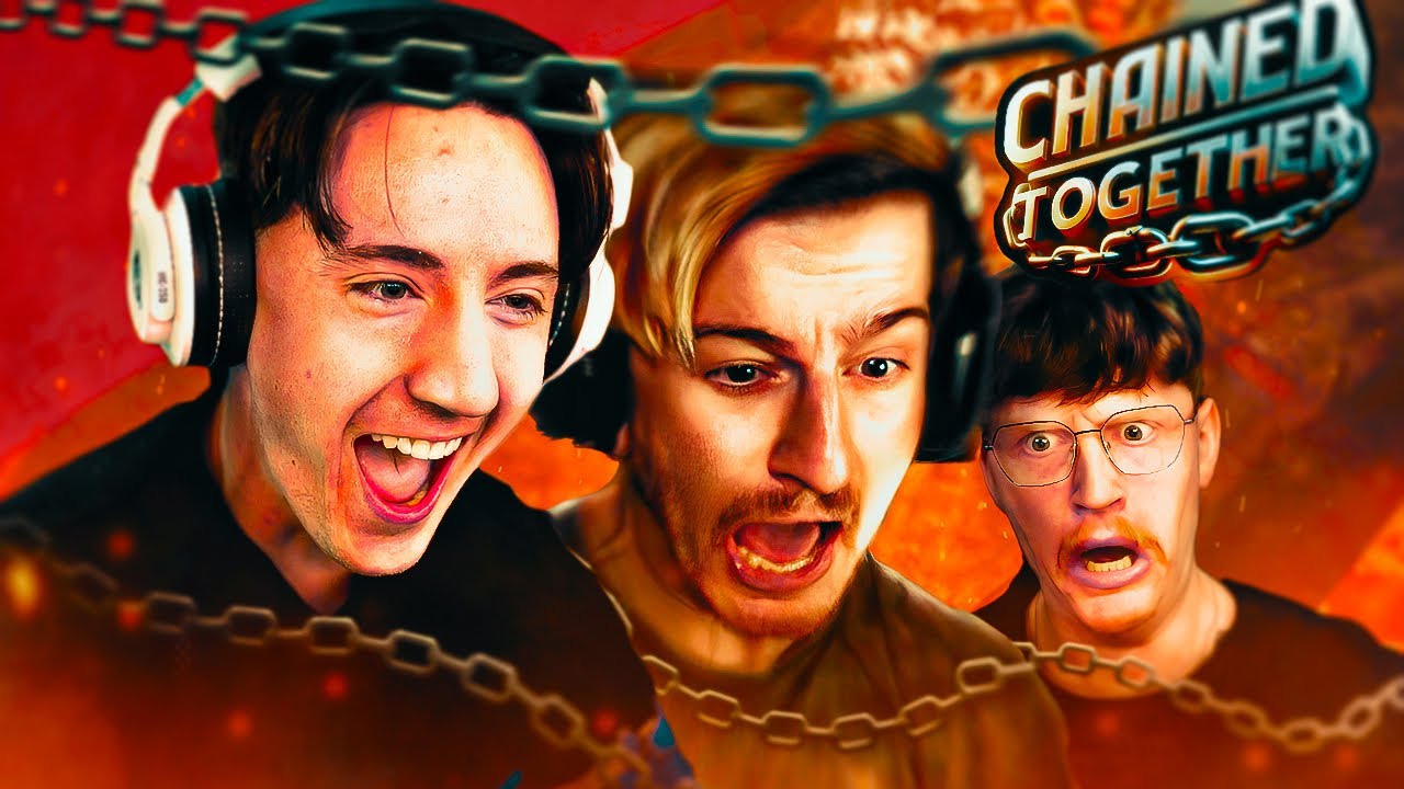 CHAINED TOGETHER RUINS OUR FRIENDSHIP w/ 8BIT-RYAN & BAZ