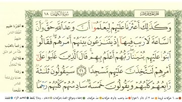 سورة الكهف كامله مكتوبه بصوت الشيخ أيمن السويد